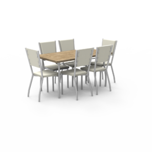 Mesa Neón + Sillas Real