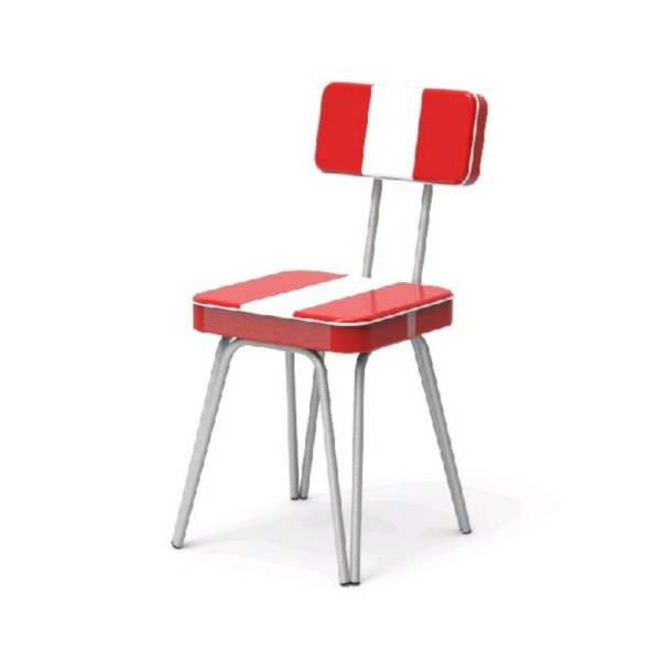 SILLA VINTAGE ( TAPIZADO DOS COLORES )