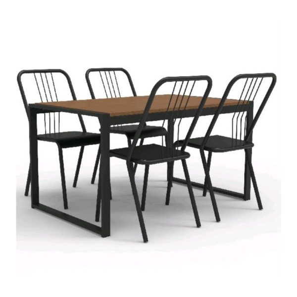 4 SILLAS PARÍS + MESA LENA (1,3 X 0,8)