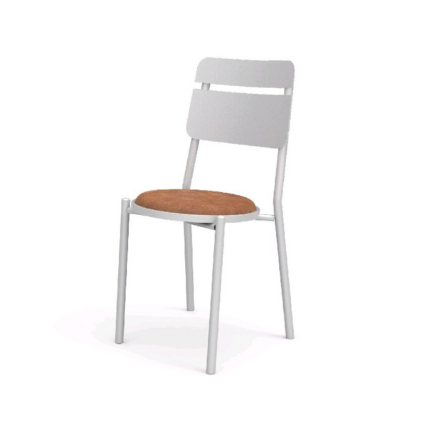 SILLA INDIA - ASIENTO TAPIZADO RESPALDO CHAPA